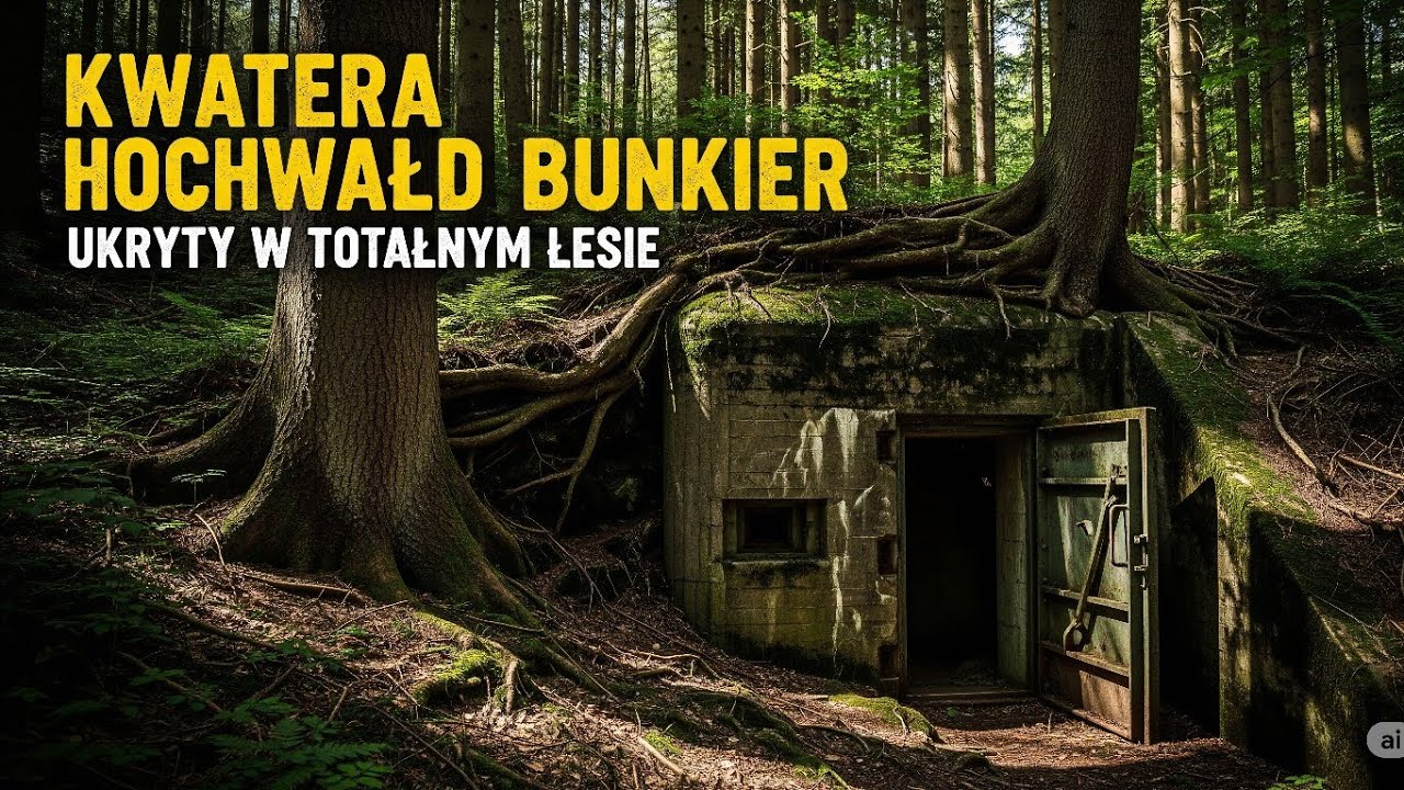 Kwatera Himllera Hochwald Bunkier ukryty w totalnym lesie Polska Mazury