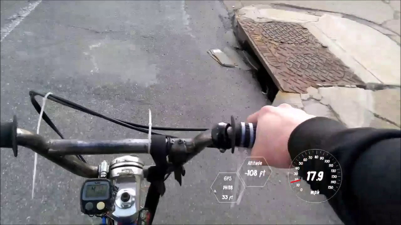 2-speed friction drive bike top speed runs