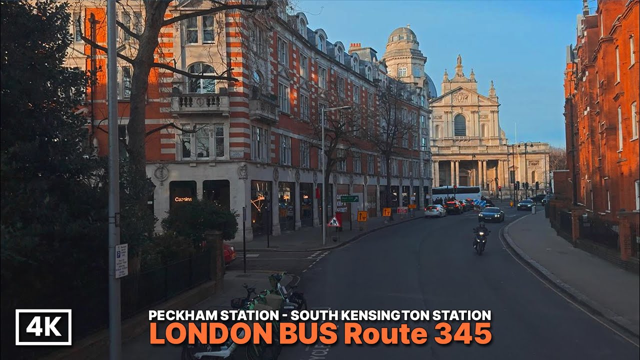 A London Bus Ride Across the City | Bus Route 345: Southeast to West London | 4K Upper Deck Views
