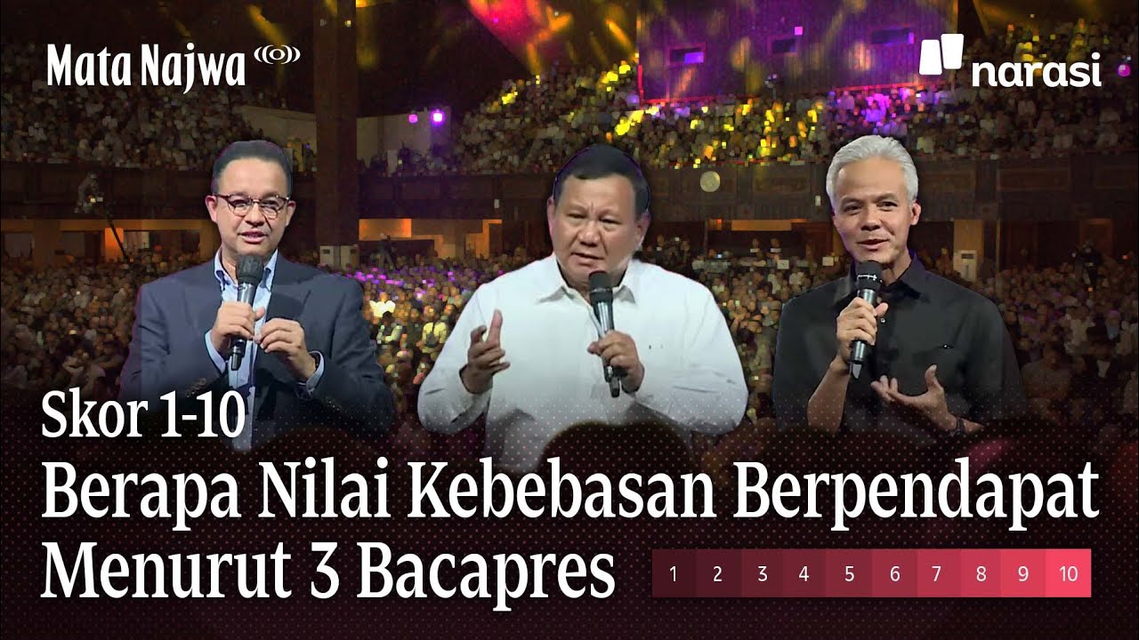 Skor 1-10: Berapa Nilai Kebebasan Berpendapat Menurut 3 Bacapres | Mata Najwa