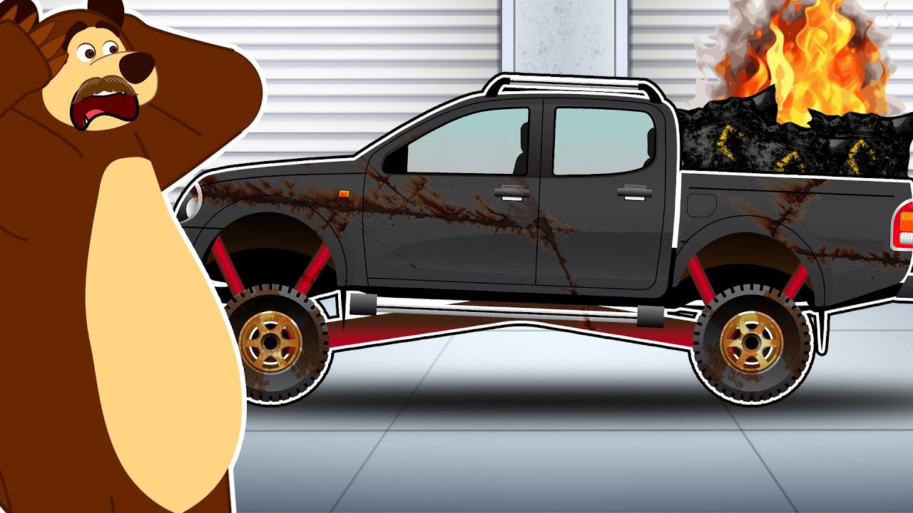 Pickup Truck Fire - Frame Repair, Wheel Replacement, Rebuild | The Bear Garage Vehicles