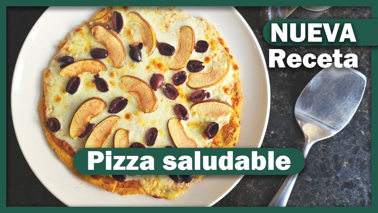 Pizza saludable con harina de almendras