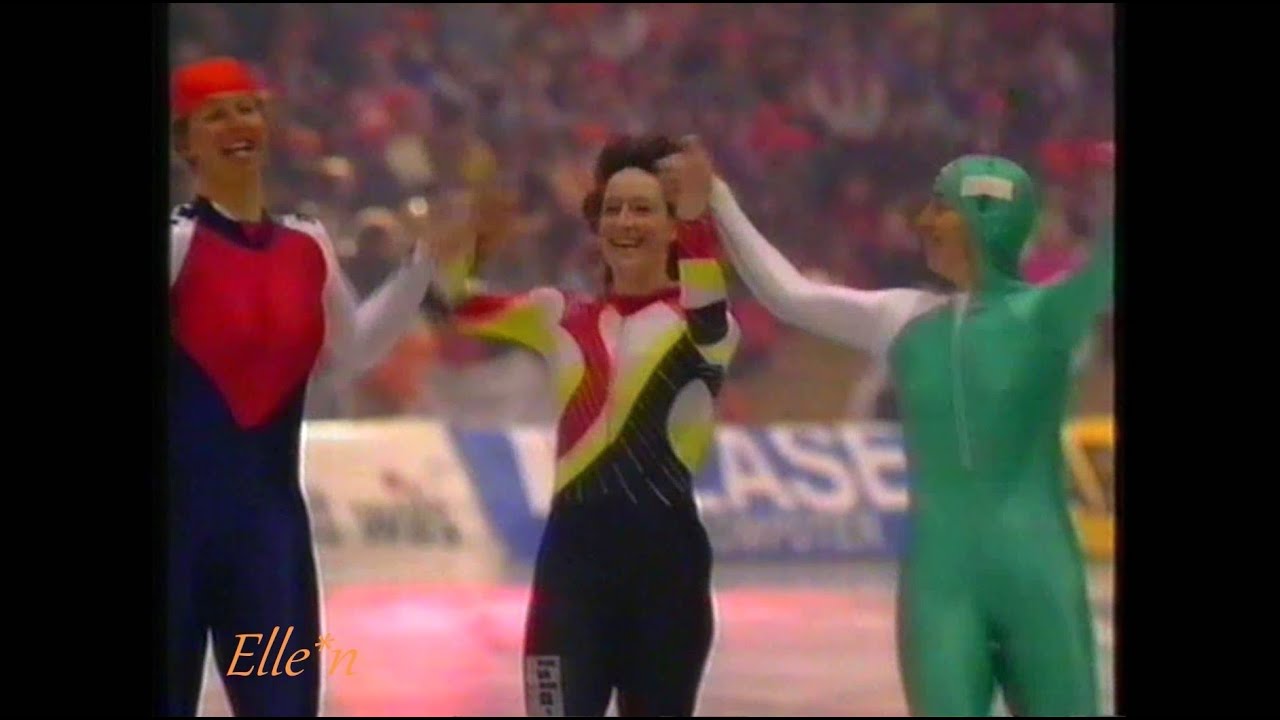Veronica IJsgala Heerenveen 1992 - 100 m Garbrecht Meijer Loorbach + Aaftink Luding Hunyady