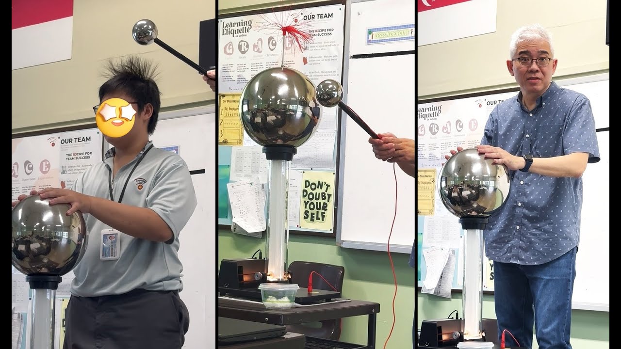 Van de Graaff Generator – Sparks & Hair-Raising Demo