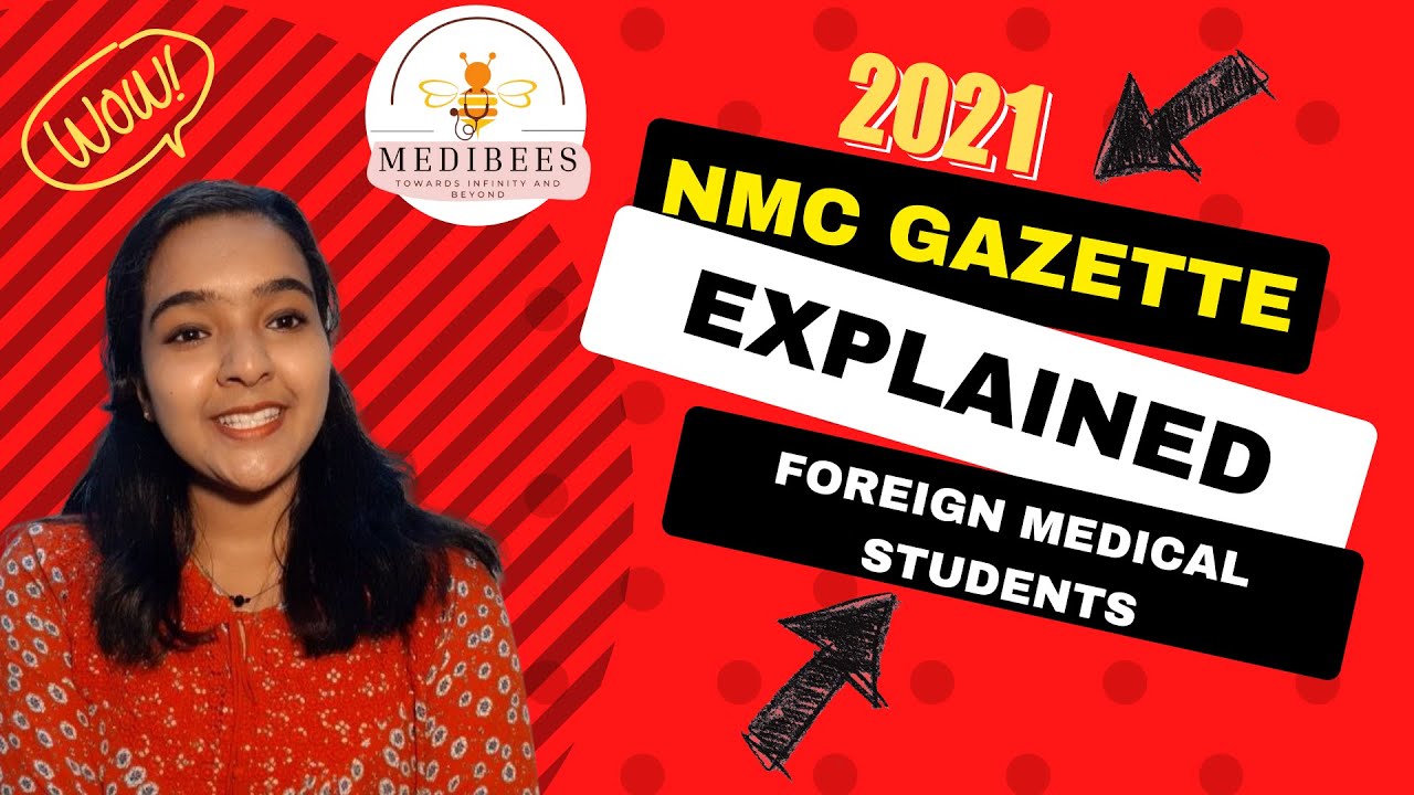 NMC-gazette 2021(New rules for foreign medical students)