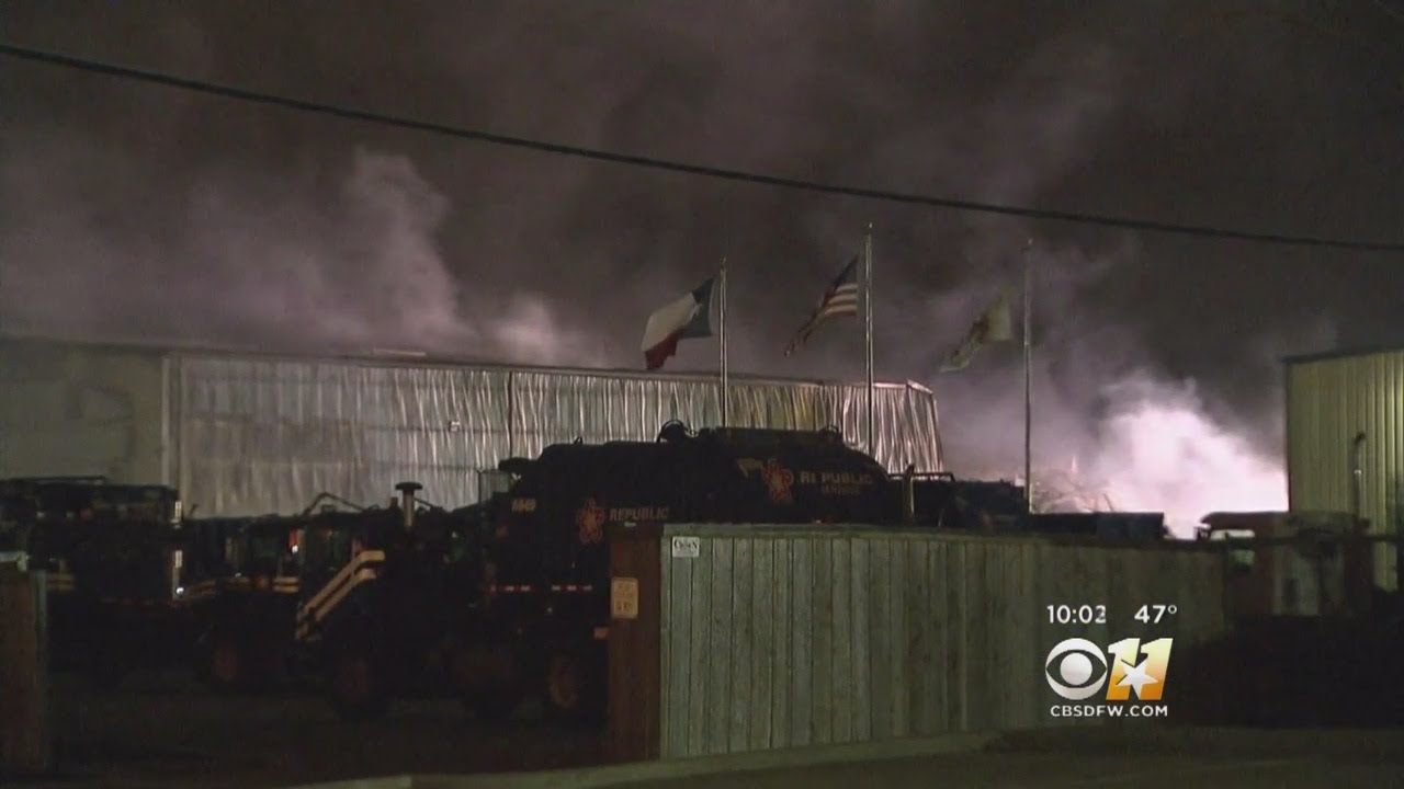 Plano Recycling Facility Still Burns Two Days After Fire Started