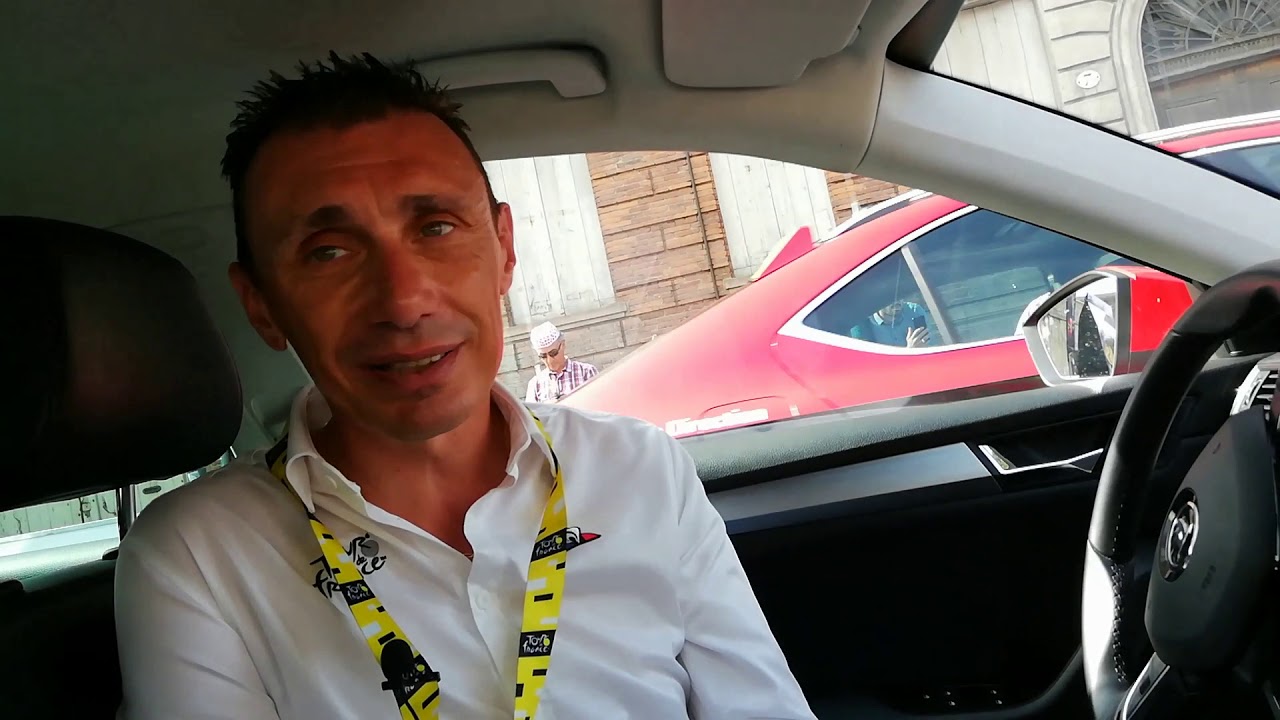 Gilles Maignan, chauffeur de la voiture de Christian Prudhomme, directeur du Tour.