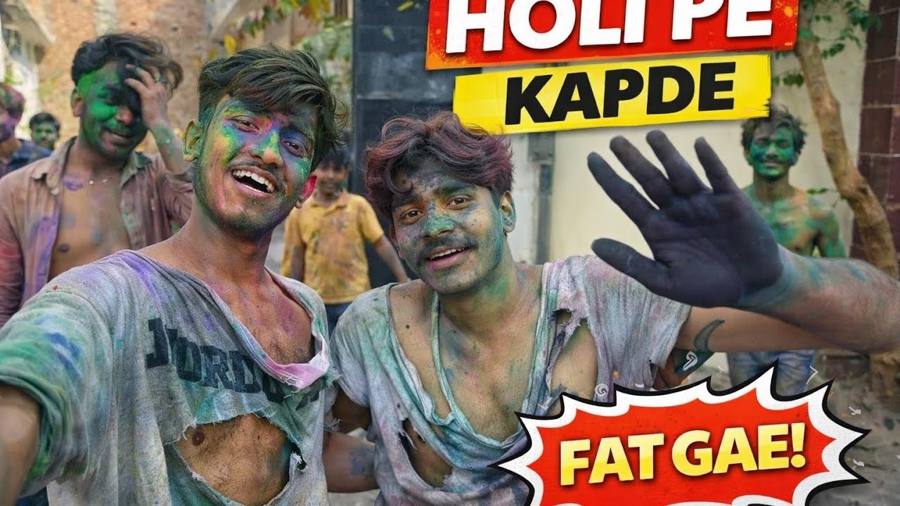 Holi me kapde fad diye humare 😥