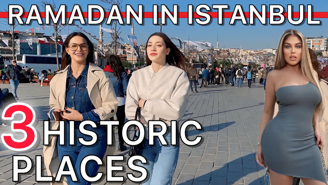 Turkiye🇹🇷Ramadan in Istanbul:Uskudar,Besiktas,HagiaSophia,Blue Mosque Walking tour Travel Guide|4K