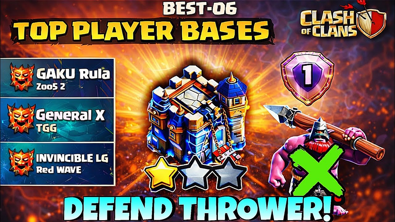 Best-8 Town Hall 18 Anti Thrower Bases for 1 STARS ! TH18 Cwl Base / War Base Layout Clash of clans 