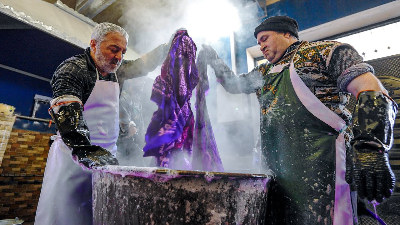 How Are Real Kelaghayi Made? Traditional Azerbaijani women's headgear - UNESCO Cultural Heritage
