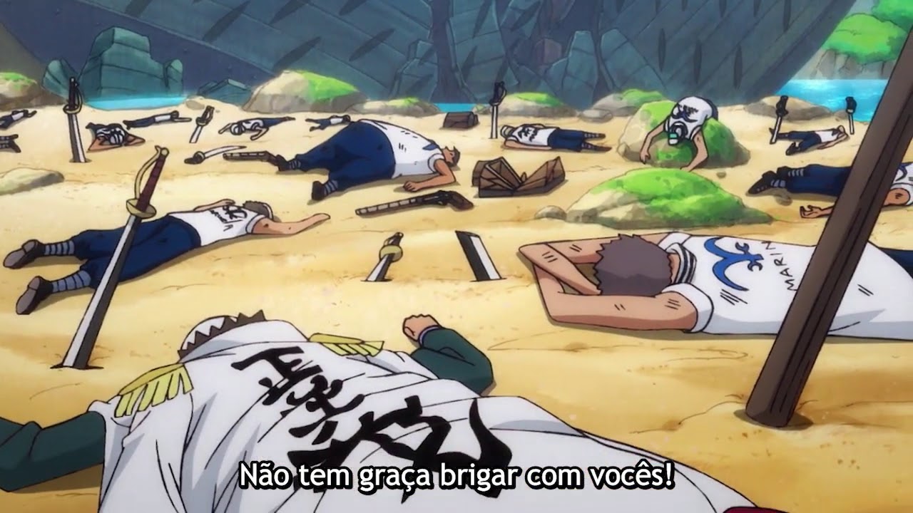 Gol D.Roger Vs Barba branca e Oden (One piece legendado!