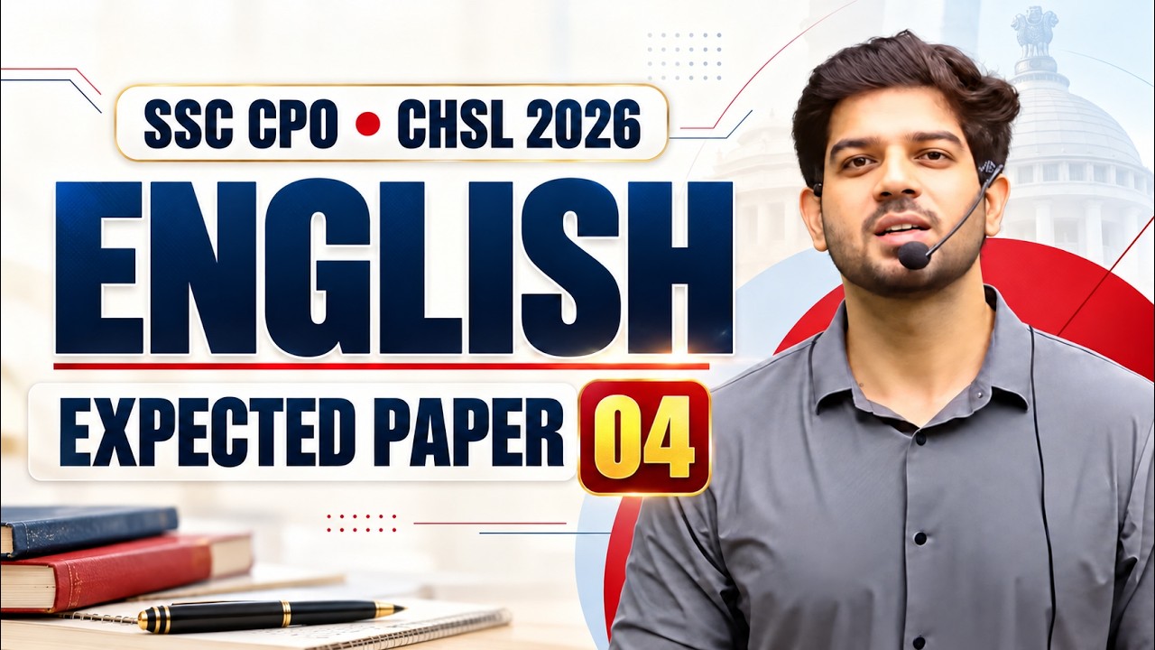 🔥 SSC CPO / CHSL 2026 English Expected Paper 04 | Most Expected Questions by Sanjeev Sir