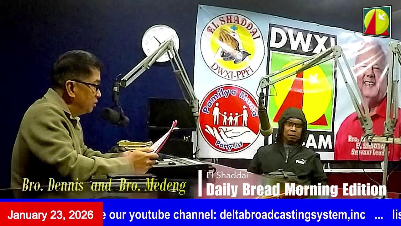 DWXI 1314 AM Live Streaming I Friday (January 23, 2026) #dailybreadmorningedition