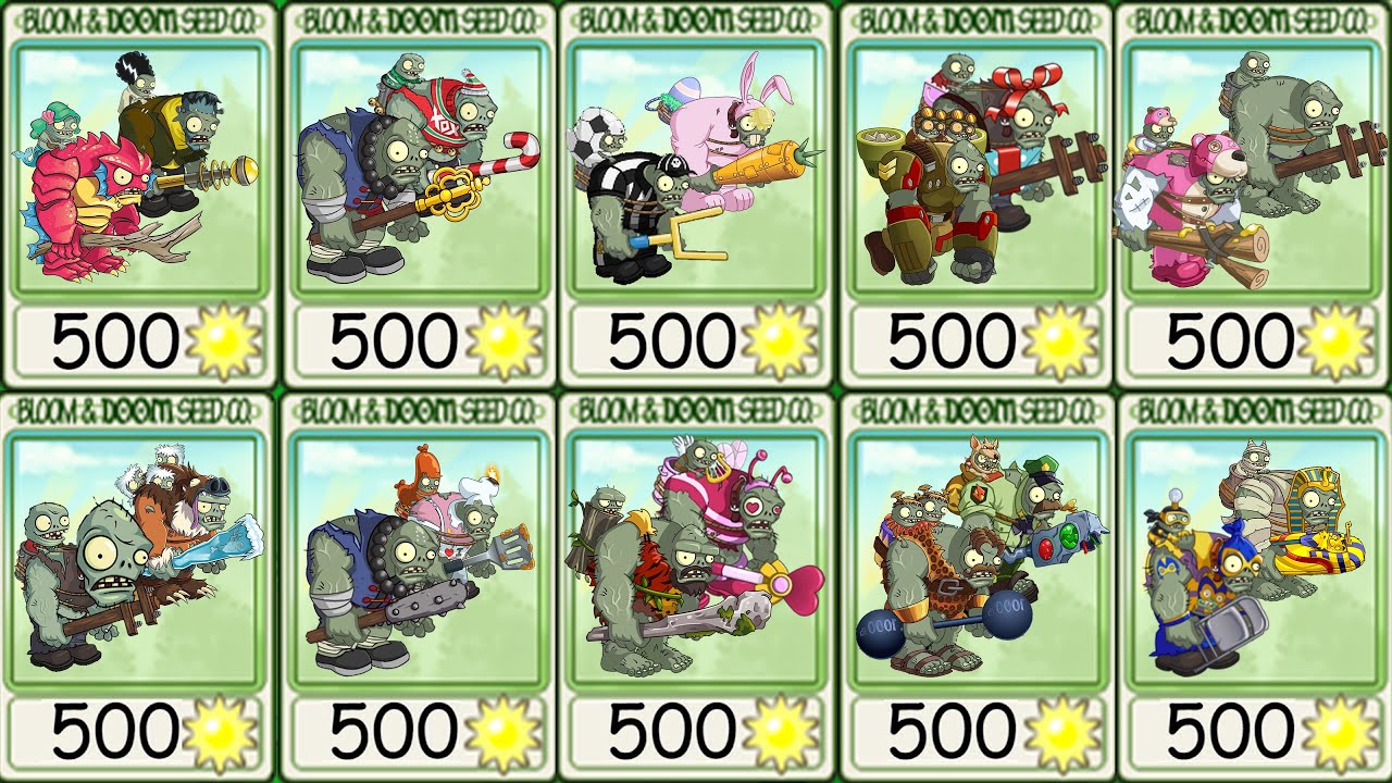 PvZ 2 Couple Gargantuar Battlez – 32 Gargantuar Vs Gargantuar – What is the best couple?