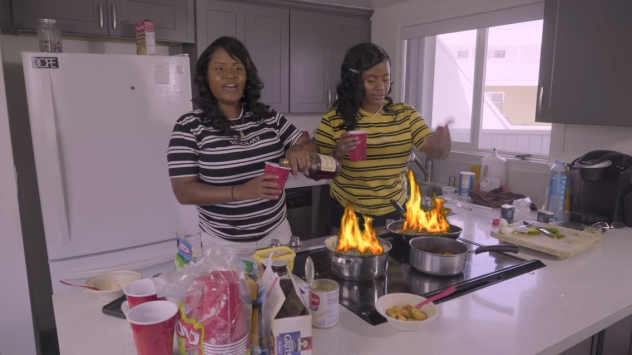 Inglewood Ghetto Style Spicy Shrimp & Grits | Cooking w/ Cam & China