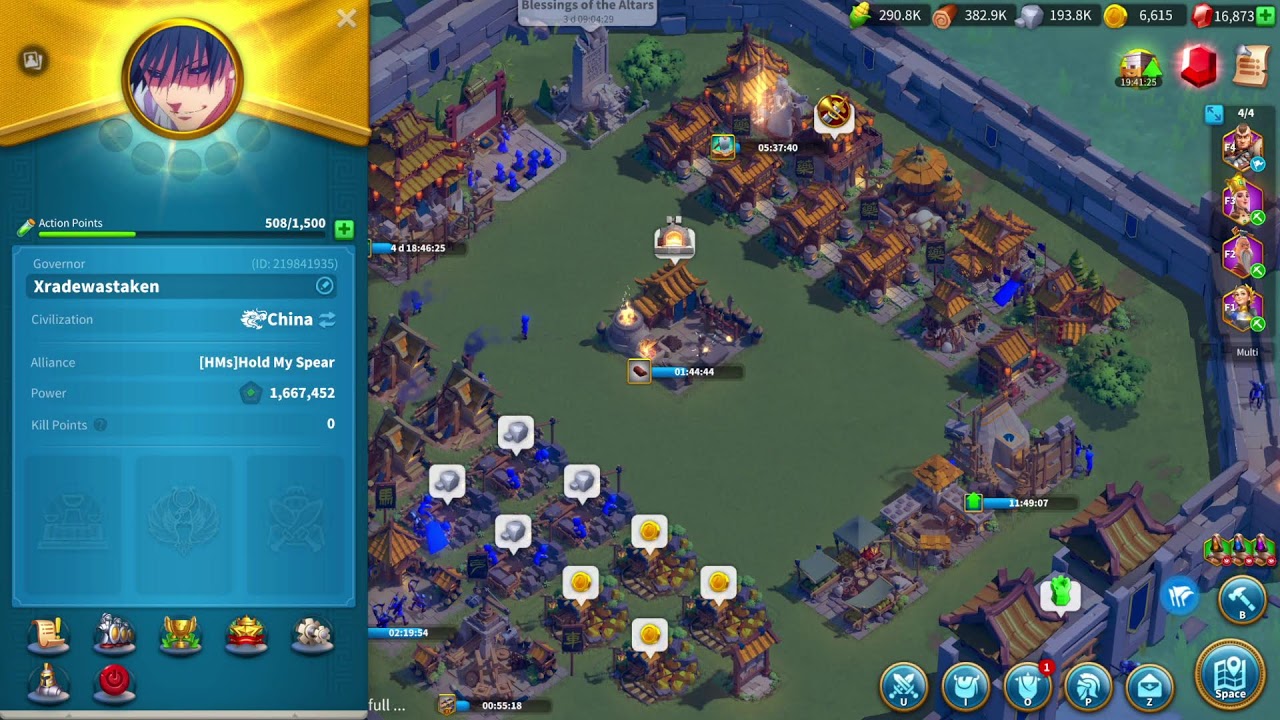 Geting 100% fog exploration and rallying forts/lohars in 4028 - Bastions on main (Rise of kingdoms)