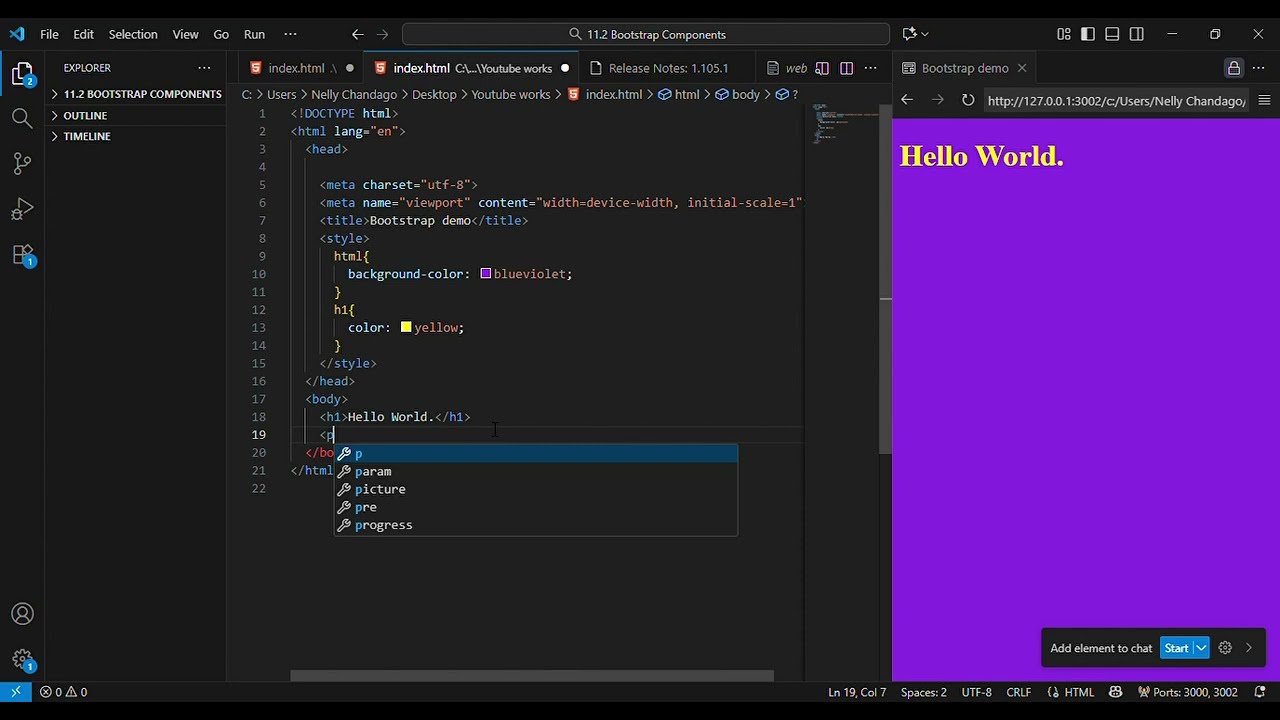 Learn how to input colors in html in three minutes.