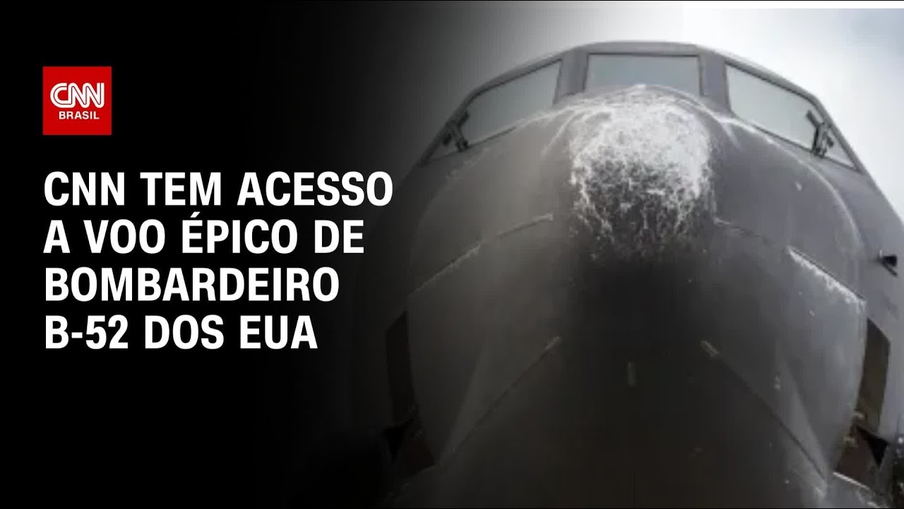 CNN tem acesso a voo &eacute;pico de bombardeiro B-52 dos EUA | CNN PRIME TIM
