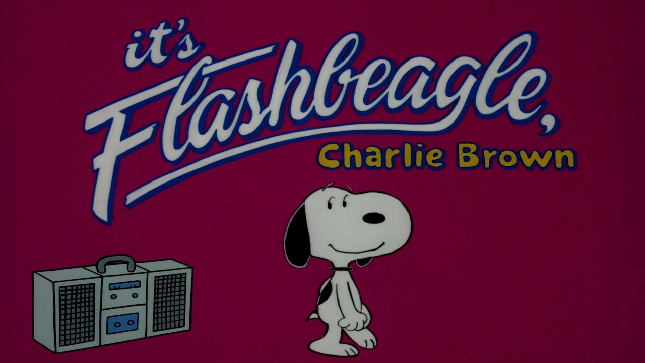 It's Flashbeagle, Charlie Brown 1984 Snoopy dance scene 4K HDR