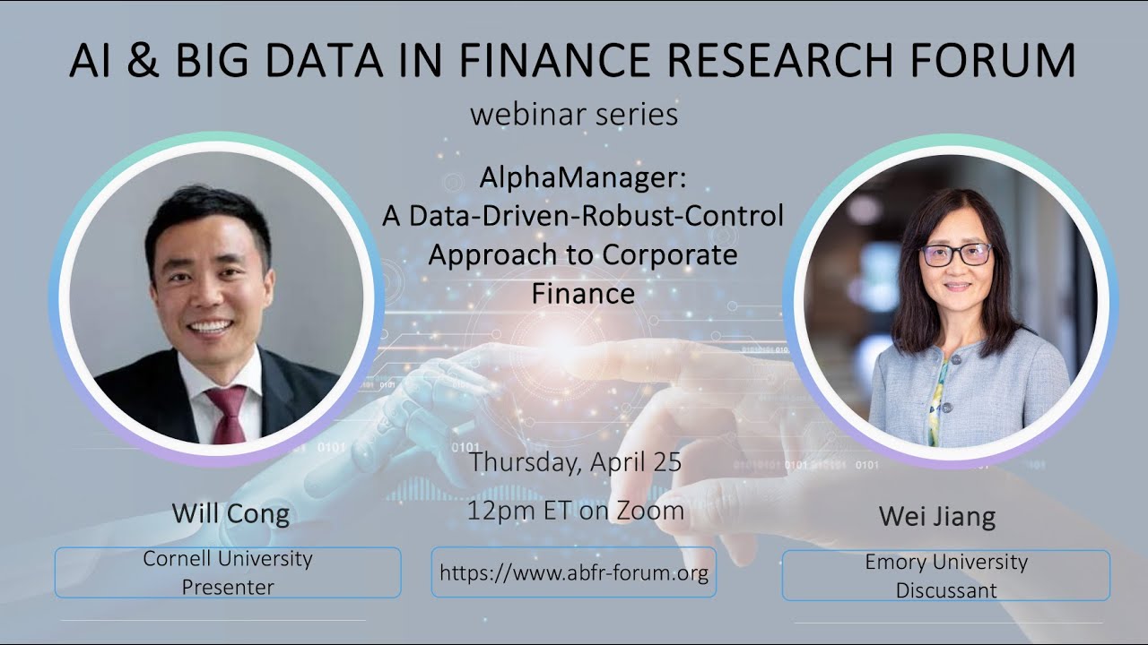 ABFR Webinar with Lin William Cong and Wei Jiang