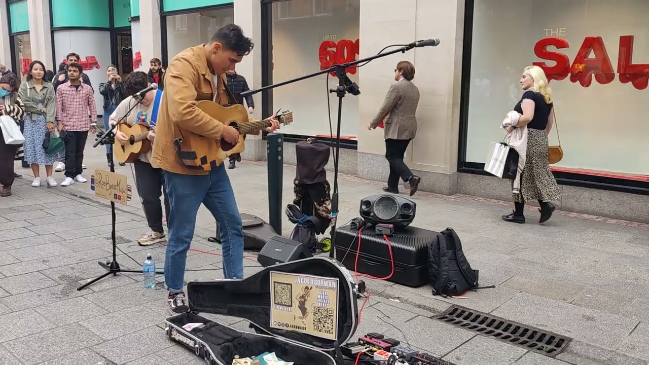 BUSKING: WITH OR WITHOUT YOU feat. @RoeByrne