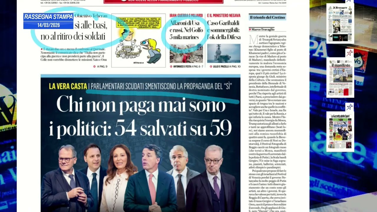 RASSEGNA NAZIONALE 14/03/26