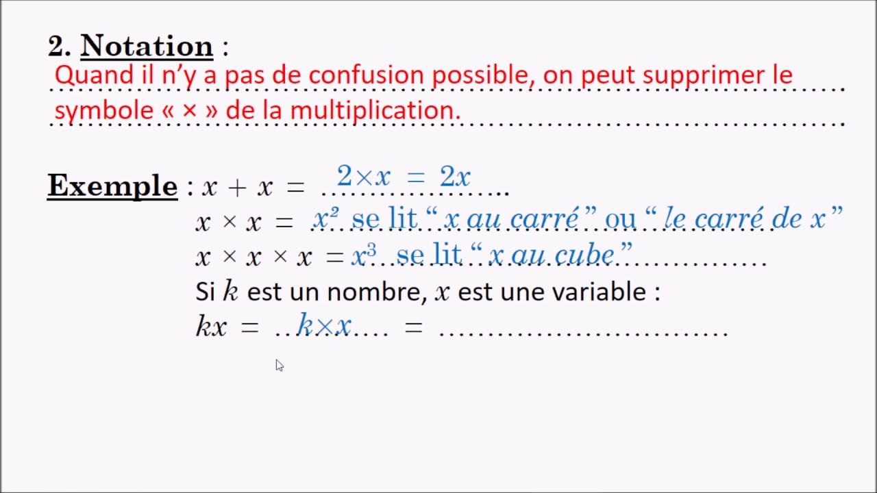 Niveau 4ème : CL1 - Distributivité simple