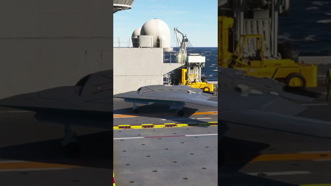 INSANE! X-47B Drone Launch from US Aircraft Carrier 🤖✈️ #aviation #usnavy #usa