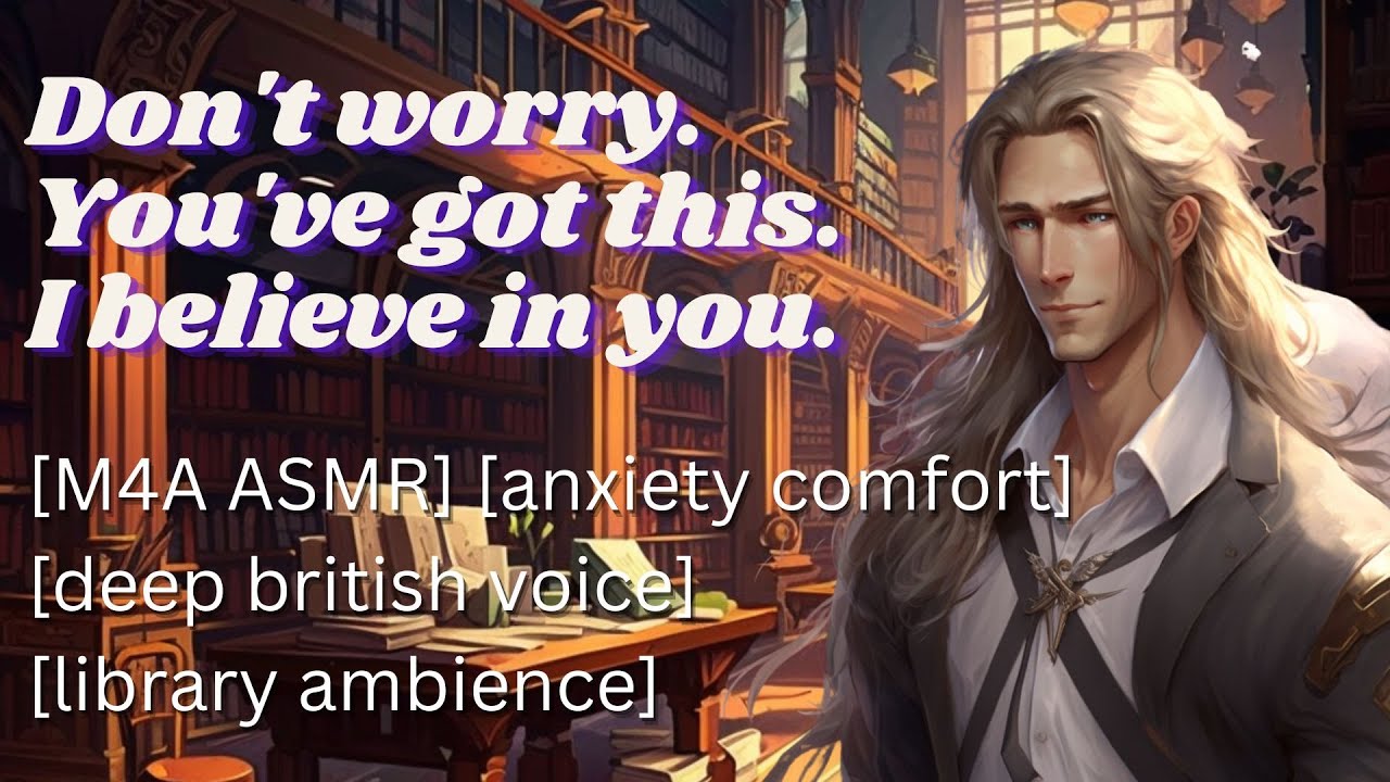 Guardian Angel Helps You Focus [M4A ASMR] [deep british voice] [anxiety comfort] [mindfulness]