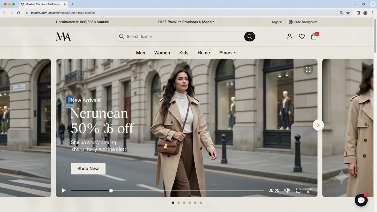 Re-designed Myntra & Amazon for a Luxury Clothing Brand!✨ #Shorts #webdesigns #ui-uxdesign #design