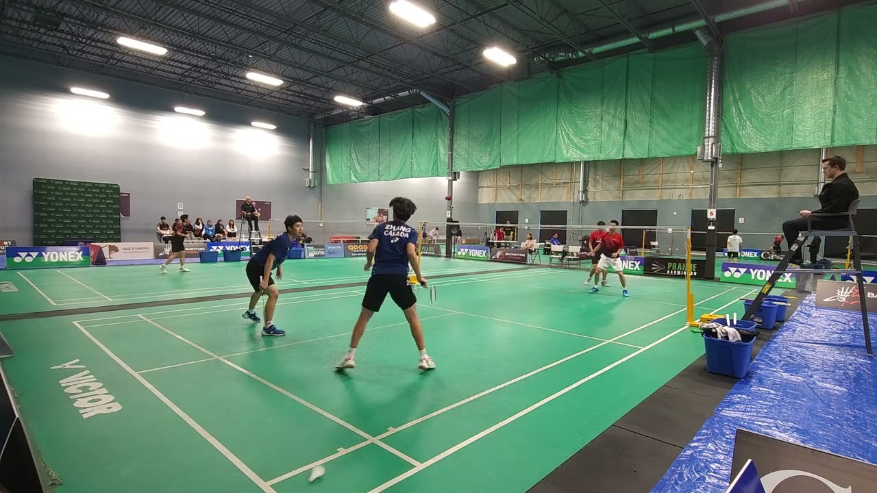 Final BD U19 Liam Zhang n Ares Zhou vs Michael Ji n Rayce Su at 2023 YONEX Manitoba Junior Elite