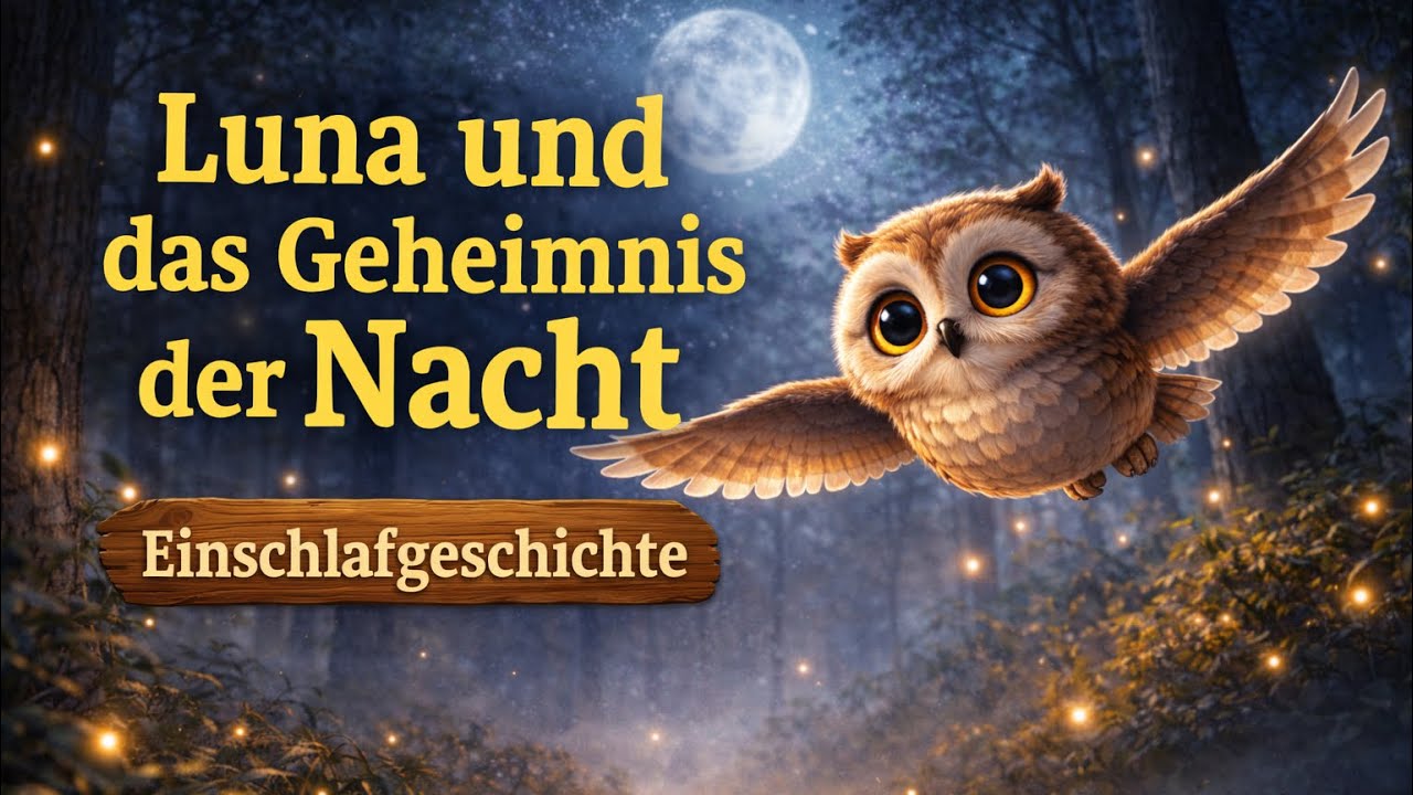 Die kleine Eule Luna entdeckt die Nacht 🦉🌙 | Einschlafgeschichte zum Entspannen