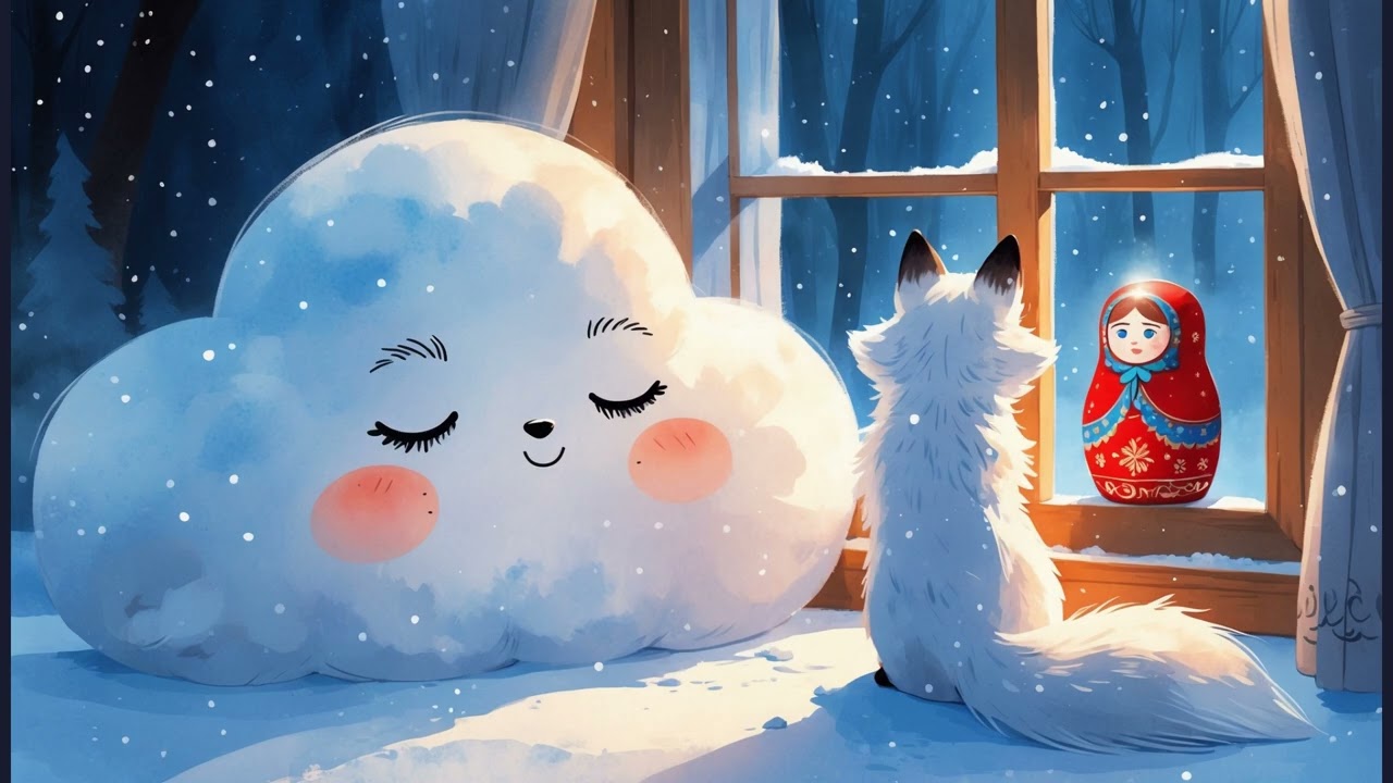 Bedtime Story for Kids 🏰 Sleepy Cloud Visits Moscow Russia | Cozy Winter Sleep Story