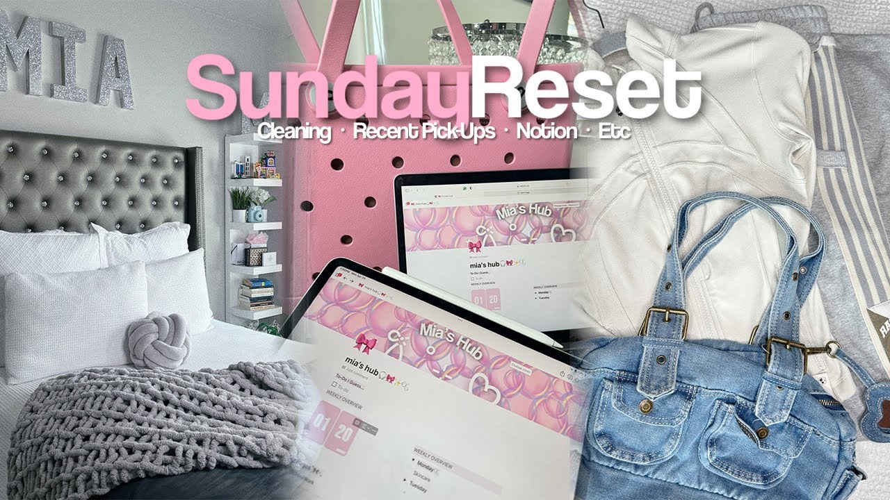 My Productive Sunday Reset|WEEKLY VLOG|Cleaning,Recent Pick-Ups,Notion,etc|THEMIAAMARI