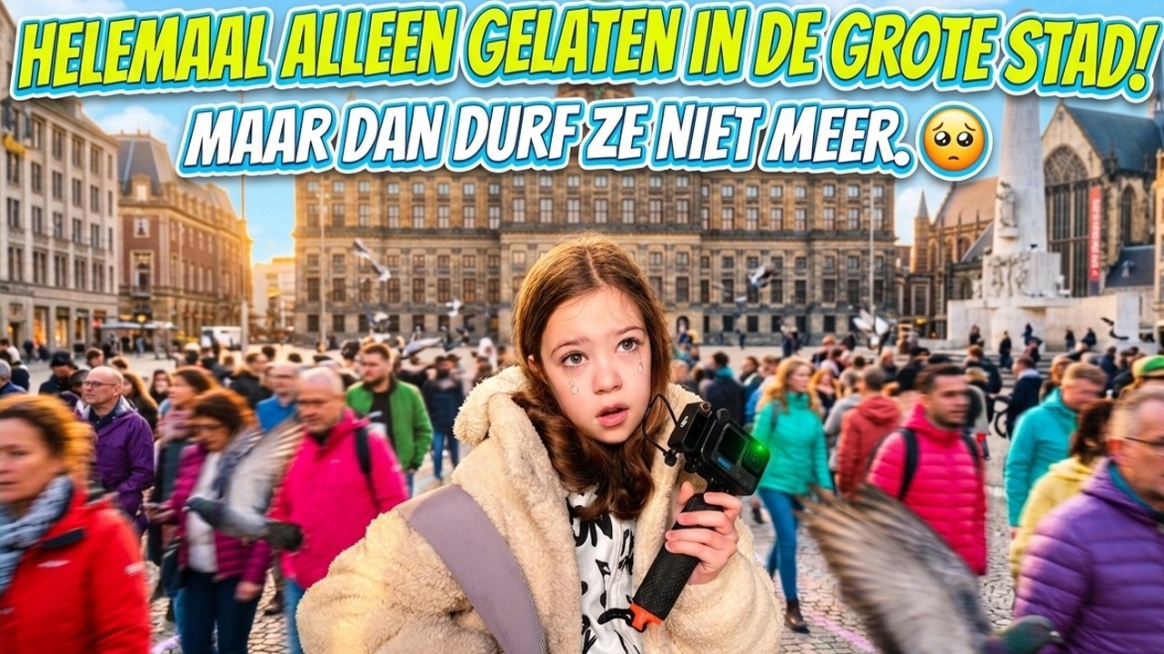 9 JAAR EN HELEMAAL ALLEEN IN AMSTERDAM !! (Ze kan het niet aan !!) - De Bakkertjes #984