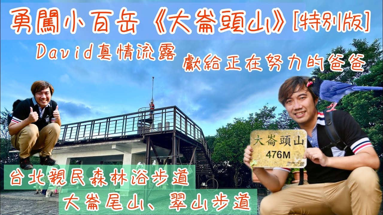 勇闖小百岳《大崙頭山》《特輯》｜內湖最高峰｜走入森林，輕鬆好走無負擔｜從士林外雙溪大崙尾山中社路步道起登｜非常親民的景點，交通也便利｜David揪咿起Hiking Go！