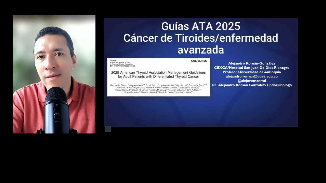Guías ATA 2025. Cáncer de tiroides avanzado