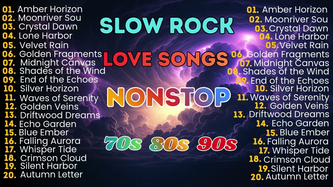 Slow Rock Love Songs Collection 70s 80s 90s | Timeless Love Rock Songs Playlist