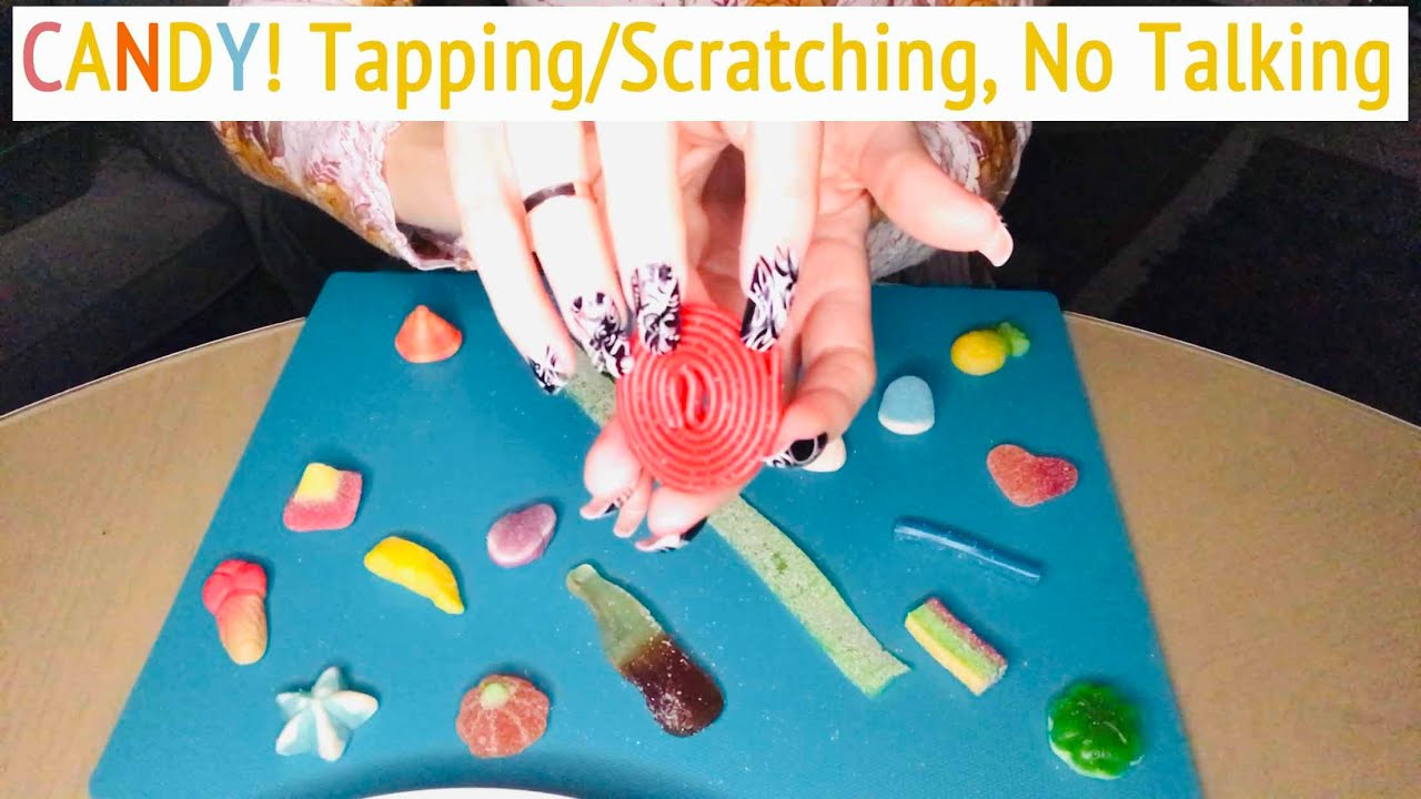 🍭 ASMR * CANDY Tapping & Scratching * Fast Tapping & Scratching * No Talking * ASMRVilla