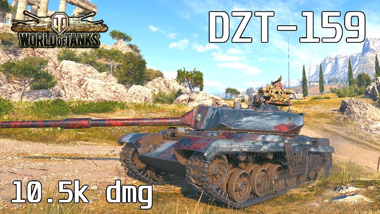 DZT-159, 10.5K Damage, 6 Kills, Cliff - World of Tanks