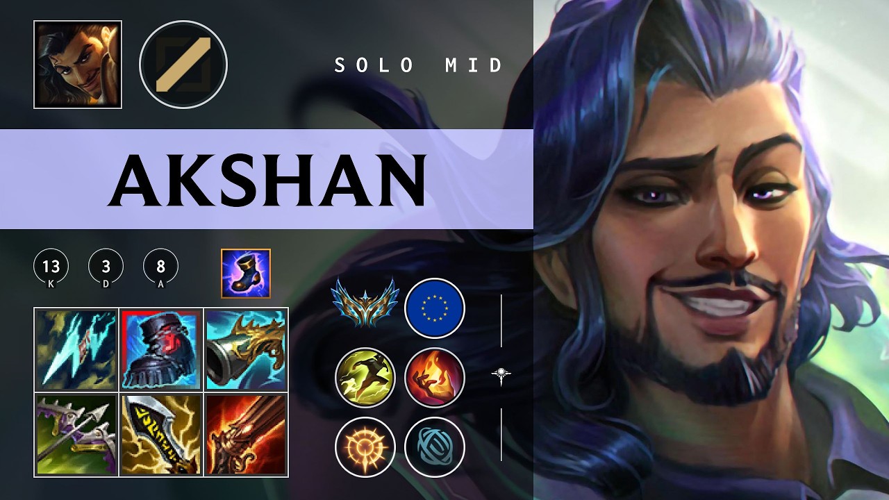 Akshan Mid vs Akali - EUW Challenger Patch 26.04