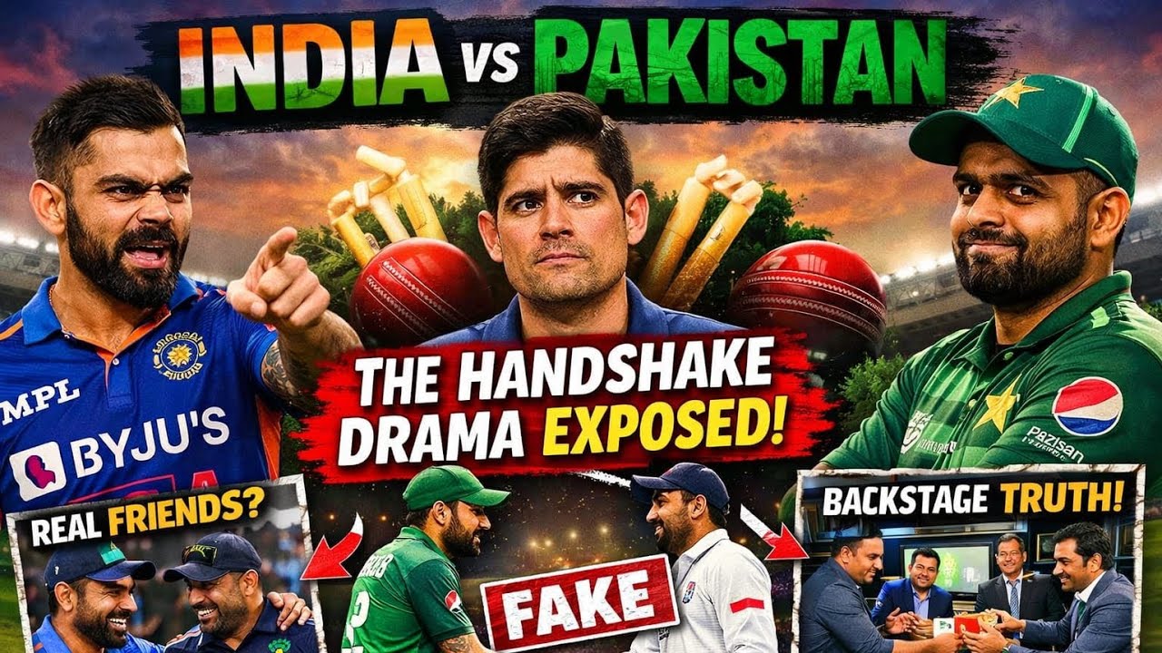  Alastair Cook EXPOSES India vs Pakistan Handshake Drama 😱 | Is Rivalry Just for Show Now?