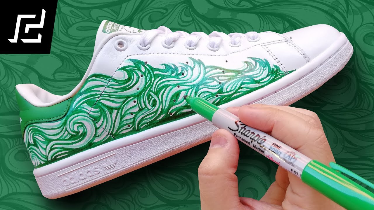 ADIDAS STAN SMITH CUSTOM USING SHARPIE