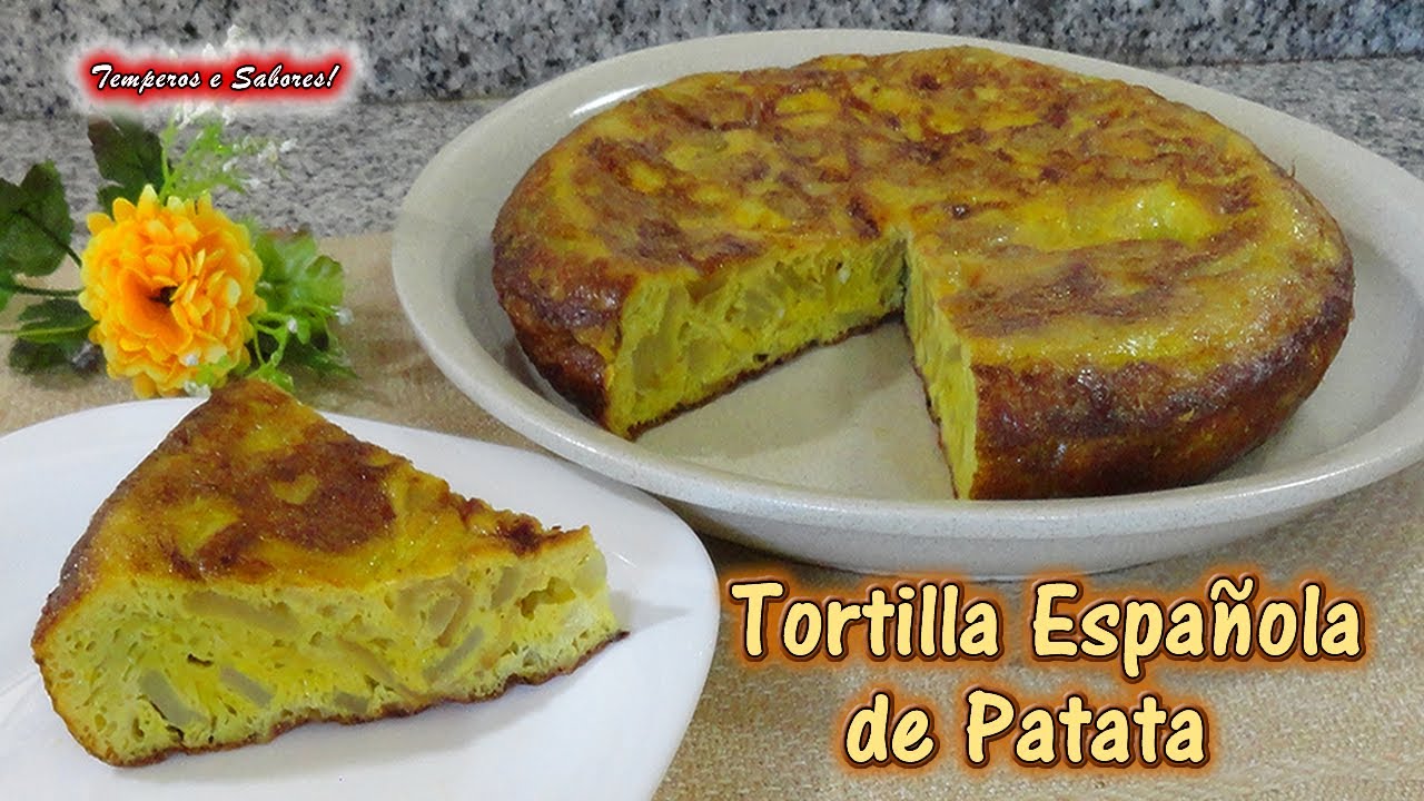 TORTILLA ESPAÑOLA DE PATATA, muy fácil y deliciosa
