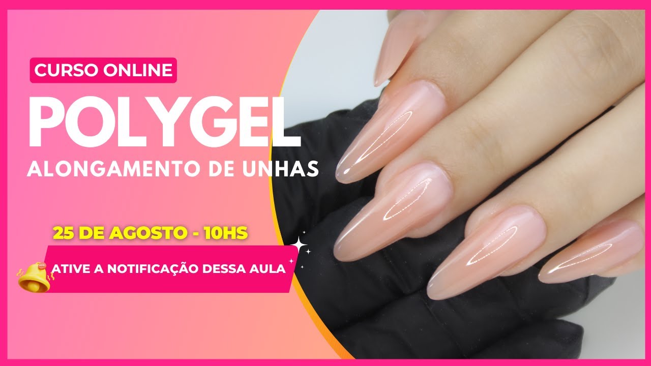 Mini Curso online Alongamento de Unhas Técnica POLYGEL  | Aline Makelyne