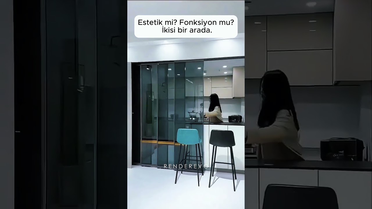 Mutfakla salon arasındaki sınır ortadan kalkıyor. Bu katlanabilir cam sistem, sadece estetik bir do