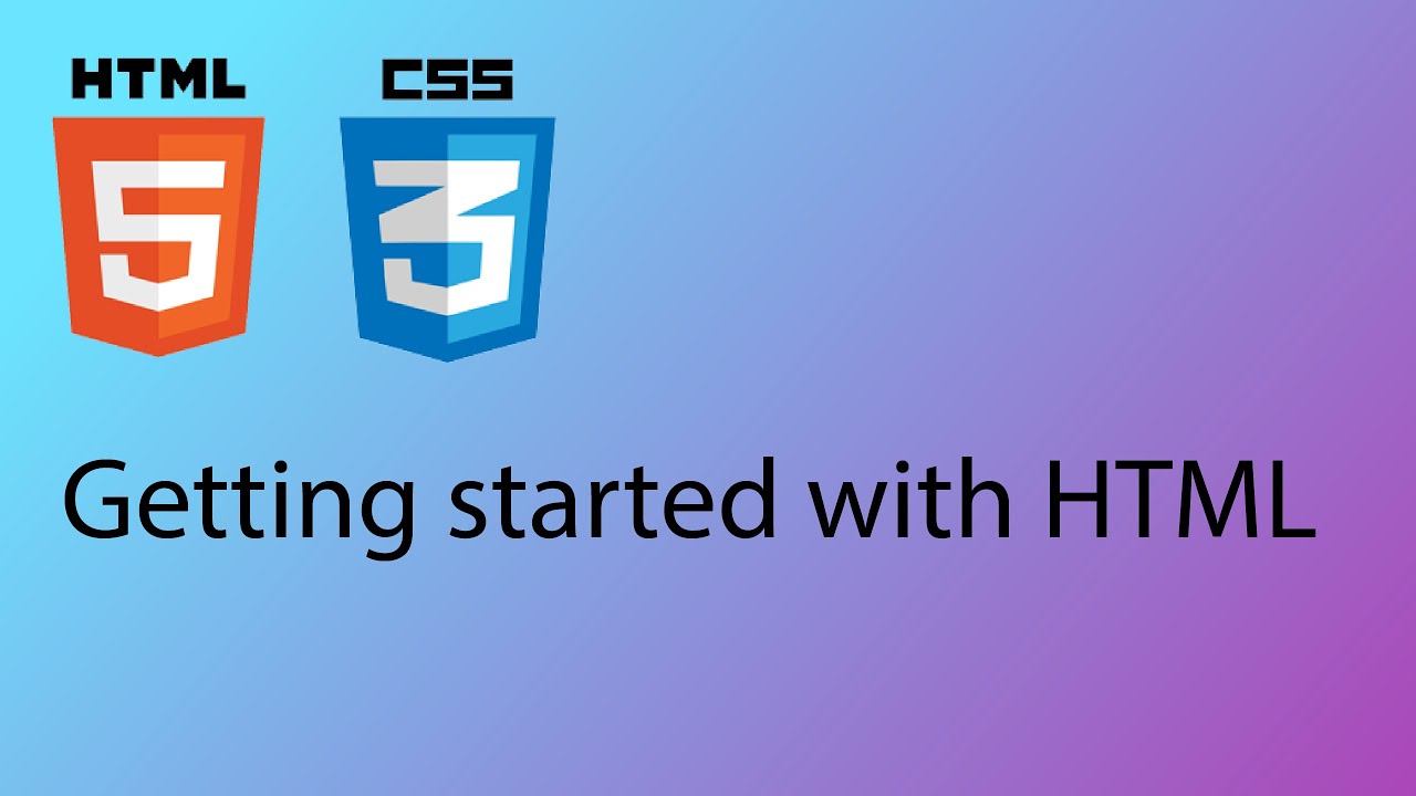 HTML & CSS 2020 Tutorial 1 - Getting started with web design