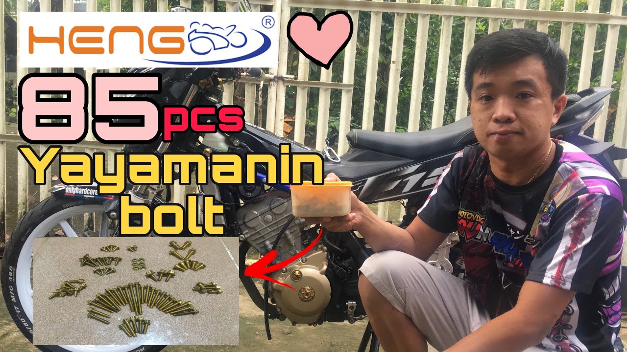 INSTALLING 87pcs HENG GOLD BOLTS ON RAIDER 150 FI