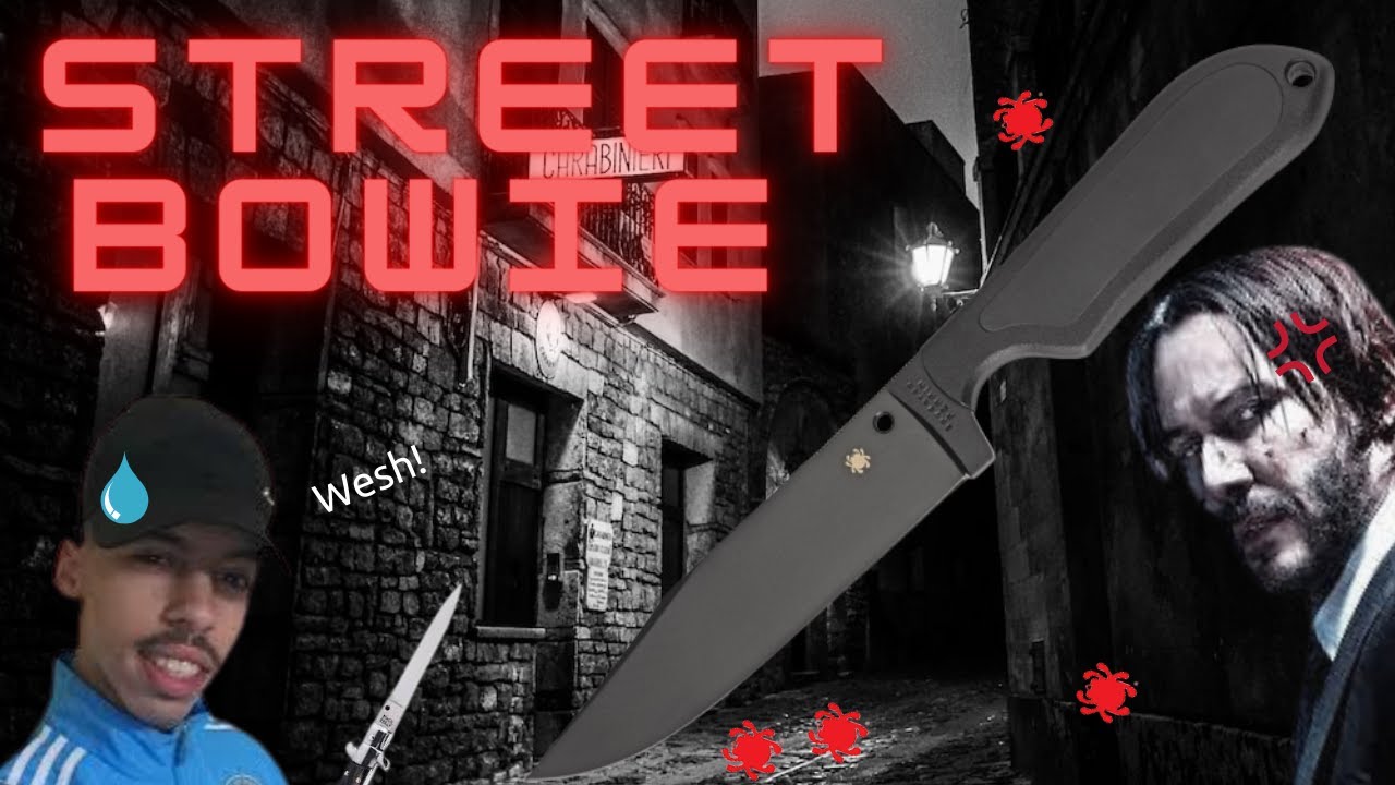 Le BOWIE des VILLES: Spyderco STREET BOWIE   (Spyderco Perrin: Partie 1)